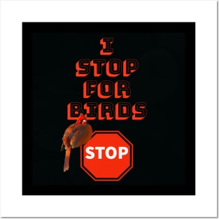 I Stop For Birds Posters and Art